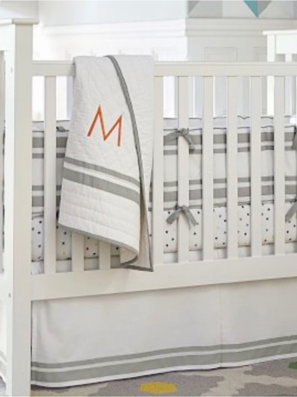 Pottery Barn Kids Harper Organic Cotton Crib Skirt